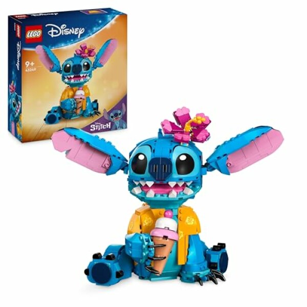 LEGO | Disney Stitch Toy - Play & Display Figure with an Ice-Cream Cone & Decorative...