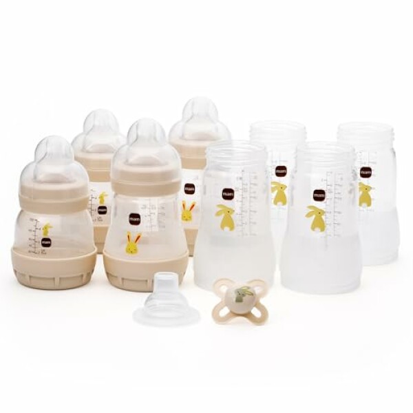 MAM Easy Start Anti-Colic Bottle Starter Set | Includes 4X Feeding Bottles and MAM...