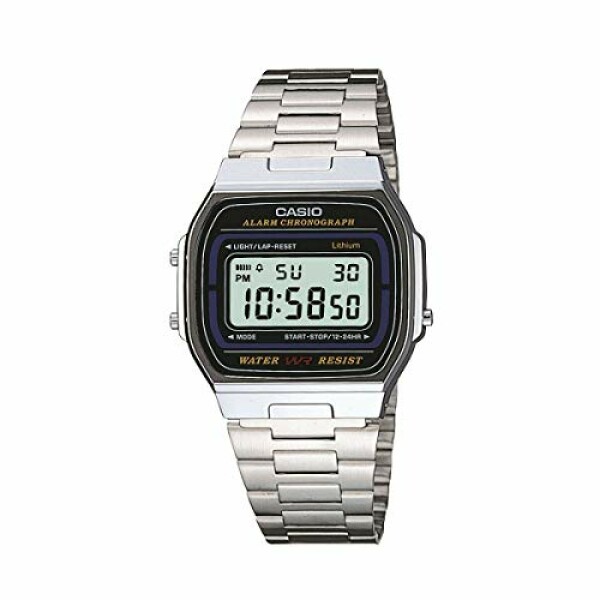 Casio Unisex 35.00mm Quartz Watch with LCD Digital dial and Silver Metal Bracelet...