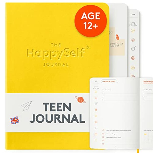 HappySelf Teen Journal - Guided Wellness Journal for Teens: Promote Happiness,...