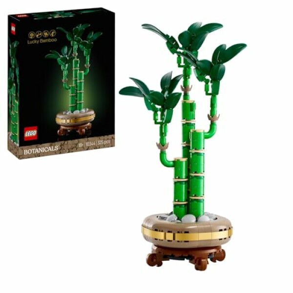 LEGO Botanicals Lucky Bamboo - Artificial Plant for Indoor Display - Set for Adults...