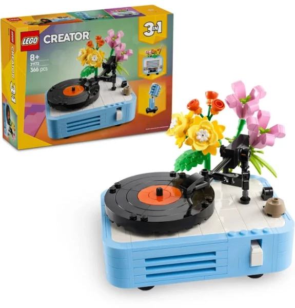 LEGO Creator 3in1 Record Player with Flowers 31172