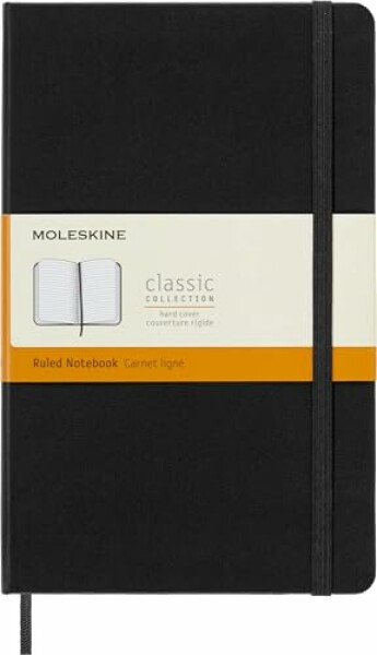 Moleskine Classic Notebook, Notebook With Ruled Pages, Hard Cover and Elastic...