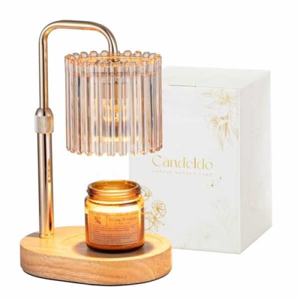 Candeldo Gold Candle Warmer Lamp with Timer, Birthday Gifts for Women Mum