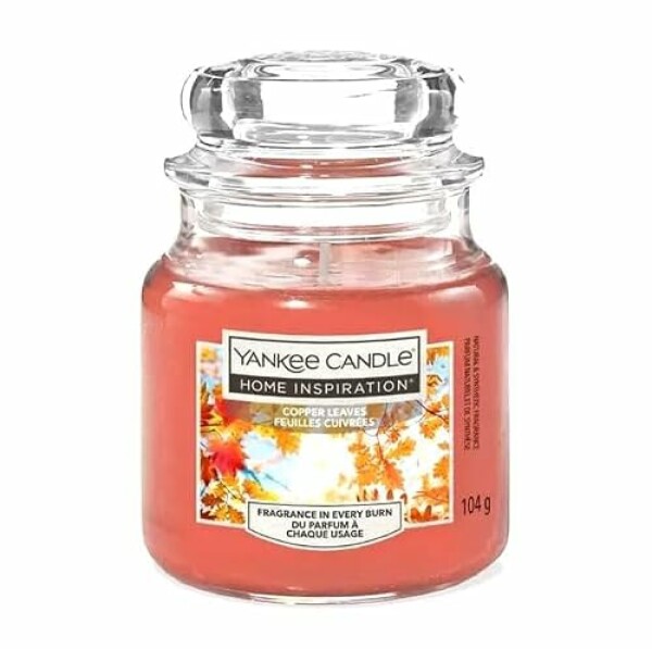 Yankee Candle Copper Leaves | Rich Autumn Scent of Earthy, Woody Notes Along wth...
