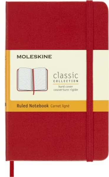 Moleskine Classic Notebook, Notebook With Ruled Pages, Hard Cover and Elastic...