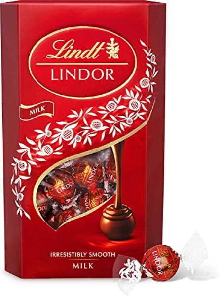 Lindt Lindor Milk Chocolate Truffles Box - approx. 48 Balls, 600 g - Perfect for...