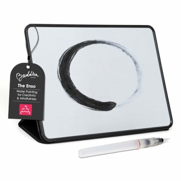 Buddha Board Enso – Portable Water Painting Board with Brush – Reusable Zen...