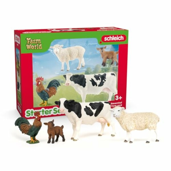Schleich Farm World - 4Pc Farm Animal Starter Set - Kids 3+ | 42729
