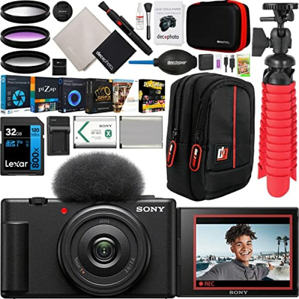 Sony ZV-1F Vlog Camera with 4K Video & 20.1MP for Content Creators and Vloggers...