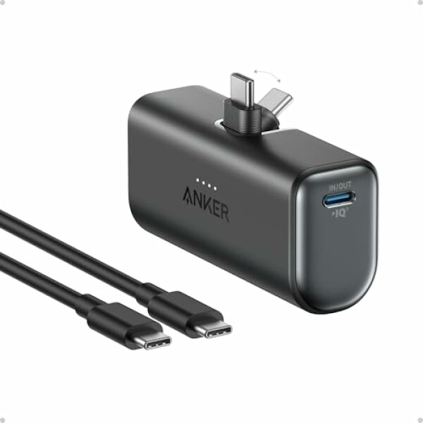 Anker Nano Power Bank,5,000mAh Portable Charger, Built-in USB-C Connector