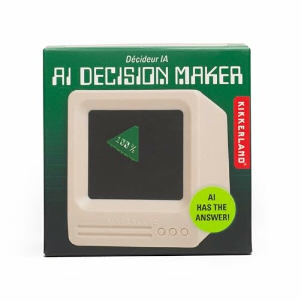Kikkerland AI Decision Maker – Interactive Tech-Inspired Answer Ball, Magic 8-Ball...