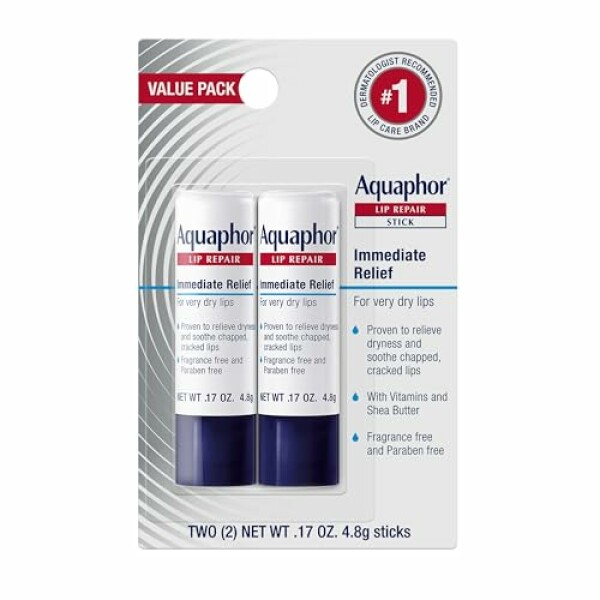 Aquaphor Lip Repair Stick, Moisturizing Lip Balm Pack, Relieves Dryness, 0.17 Oz...