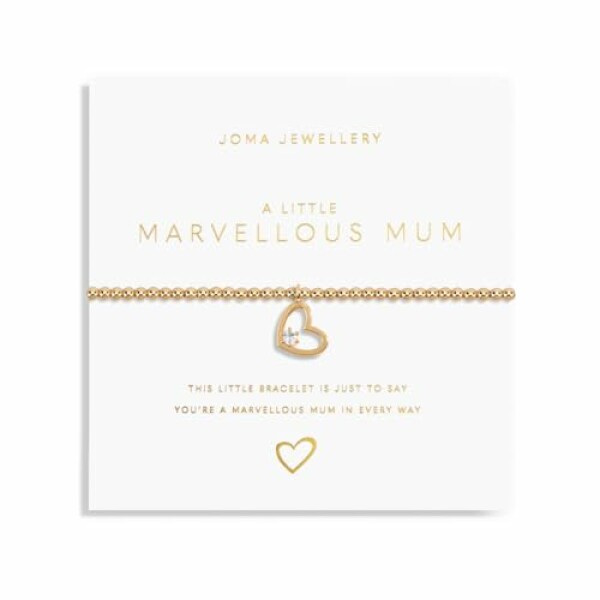 Joma Jewellery A Little Gold MARVELLOUS MUM Bracelet | 17.5cm Stretch Adjustable...
