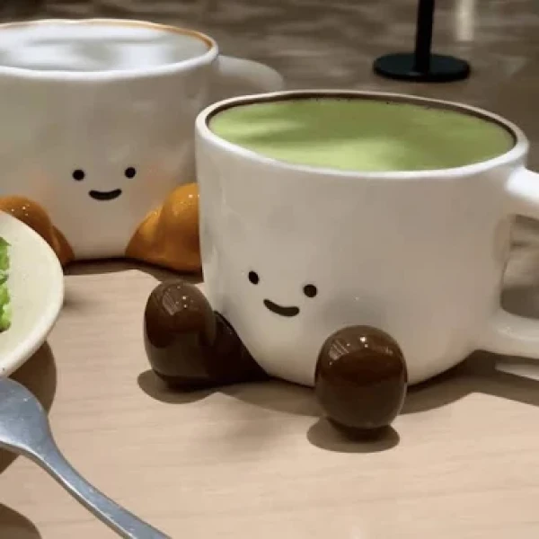 Sitting Smile Jellycat Funy Coffee Mug Ceramic Cup